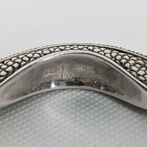 John Hardy 18K Gold Sterling Silver Chrysanthemum Bridle Dot Bracelet *Rare* - Picture 7 of 11